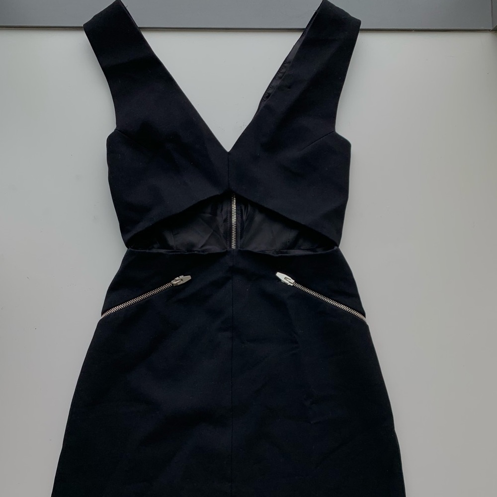 Zara black dress with cutout